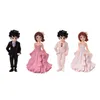 Forniture festive Figurine di coppia in miniatura 1 paio di proposte di San Valentino per coppie di ornamenti per bambole per feste di compleanno a casa, matrimoni