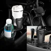 Porte-boissons 2 en 1, organisateur réglable de tasse de voiture, extenseur rotatif à 360 degrés pour collations, bouteilles de boissons