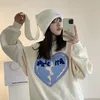 Beanieskull Caps Rabbit Earsニットウール帽子ラブボーイニッチデザインパーソナリティマン女性かわいい暖かい秋と冬220920