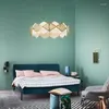 CHANDELIERS Design criativo do lustre LED moderno Lâmpada de ouro Sala de estar AC110V 220V Luzes de quarto de aço inoxidável