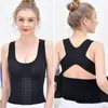 Womens Shapers Women Shapewear Padded Tummy Control Tank Top Corset Slimming Camisole Sheath Body Shaper Bra Posture Corrector Compression Vest 220919