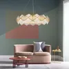 CHANDELIERS Design criativo do lustre LED moderno Lâmpada de ouro Sala de estar AC110V 220V Luzes de quarto de aço inoxidável
