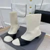 2022 New High Heel Boots Fly Gocks Gocks Super Super Spring Mid-Mid Calf مصمم نساء