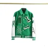 Men's Jackets Outerwear diess Fashion Brand Men Jacket L Vintage Loose Long Sleeve Green Baseball Man's Hip Hop Autumn Varsity 729173282