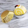 Festive Supplies 100pcs Aluminium Foil Cups Paper Cupcake Wrappers Cup Muffin Boxes Cake Liners Decorating Tools Kitchen Party Supply