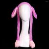 Feestbenodigdheden hoed met bewegende oren hoofdband pluche zoete schattige pet voor kinderen volwassenen geschenken hoofddeksels cosplay