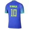 JOVEM MEN SOCUCENTE 2022 CATAR CONDA DO CATAR Jerseys Brasil Sele￧￣o nacional Dani Alves Ribeiro Roberto Firmino Gabriel Jesus Junior Antony Alisson Kaka Kits de camisa de futebol