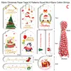 Decorazioni natalizie Etichette da 50 pezzi Etichette in carta Kraft Etichetta per decorazioni fai-da-te