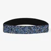 Ceintures Mode européenne Strass Incrustation Plein Élastique Luxe Dames 5CM Large Ceinture