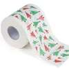 24m/rulla julpapper servetter Xmas Tree Santa Claus älg tryckt papper servetter kreativt kök badrum toalettpapper bh7605 tyj