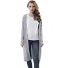 Maglioni da donna NITREE Casual Donna Grigio Nero Cardigan lavorato a maglia all'uncinetto Cardigan a maniche lunghe in tinta unita Cardigan Camicetta