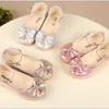 Turnschuhe Herbst Mädchen Leder Schuhe Kinder Baby Prinzessin Bowknot Perle Diamant Einzelne Kinder Tanz 220920