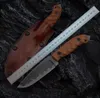 H9202 High End Survival Straight Knife A2 Drop Point Blade Full Tang Linen Handle Outdoor Fishing Hunt Fixed Blade Knives With Kydex