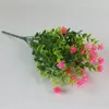 Dekorativa blommor 1 g￤ng falska konstgjorda v￤xter plast br￶llop blommor arrangemang julbord hem dekor