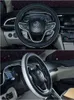 Fashion Colorful Drill Silver Diamond Strass Crystal Car Steering Wheel Cover Pu Accessori per auto in pelle Custodia Car Styling J220808
