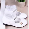 Turnschuhe kinder Schuhe Für Mädchen Frühling Prinzessin Spitze Leder Mode Niedlichen Bogen Hochzeit Student Party Tanz 220920