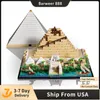 Creator Block Famous Architectural Series 6111 The Great Piramid of Giza 1476pcs Building Blocks Bricks Toys compatibile con 21058