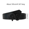 Belts Women Fashion Snake Buckle Waist Strap Black Color Belt All-match Coat Dress Ladies Thin Harajuku Formal Waistband