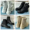 مصممي نساء ROIS Boots Onkle Martin Boots و Nylon Boot Military Bock Bouch متصل بـ With With Acags 35-42