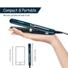 Hair Curlers Straighteners CkeyiN Professional 2 in 1 Hair Straightener Mini Hair Curler Thermostatic Fast Heat Flat Iron Curling Iron Travel Waver Plate T220916