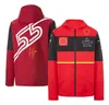 2022 F1 Team Hoodie Formula One Racer Jacket Män och kvinnor varm vindtät fläktjacka