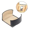 Watch Boxes Men Retro Single Portable Smart Travel Storage Case Box Soft Interior Cushioned Jewelry Organizer