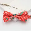 Christmas children Bows Ties Boys Girls cartoon moose Santa Claus printed Tie kids xmas Party accessories 2058 E3