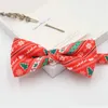 Christmas Children Bows Ties Boys Girlon Cartoon Moose Santa Claus drukowane krawat dzieci Xmas imprezowy akcesoria 2058 e3