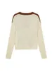 Damenpullover NOOSGOP Pumpkinm Orange Front Beige Back Mix Match Woolen Herbst Winter Frauen Pullover Pullover Rundhals Strickkleidung 220920