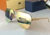 Gold Metall/Graue Linse Ash Pilot Sonnenbrille Randloses Gestell Sonnenbrille Gafas de sol Sommer Herren Brille Shades Occhiali da sole UV Brillen