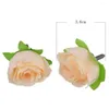 Dekorativa blommor 20/50st DIY Craft Floral Real Touch Vacker bröllopsdekoration Artificial Rose Fake Bouquet Flower Heads