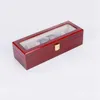 Boîtes à montres Bois Storag 6 Slots Montres Présentoir Boîte à bijoux Organisateur Titulaire Promotion