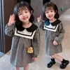 Flickakl￤nningar Baby Dress Plaid For Casual Style Party Child Spring Autumn Costume Girls