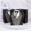 Emballage cadeau 5 pièces garçons d'honneur sacs équipe de mariage mariée marié faveurs emballage pour père fête d'anniversaire bébé douche décor Supplie