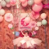 Party-Dekoration, Blumen-Fee-Banner, Papiergirlande für Geburtstag, tanzende Prinzessin, Wimpelkette, Babyparty, Lieblingszubehör für Mädchen