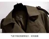 Damen Trenchcoats Herbst Winter Elegante Frauen Zweireiher Solid Mantel Vintage Umlegekragen Lose mit Gürtel 3XL 220919