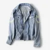 Damesjassen TelleyNn Denim Women Jacket Vintage Meer dan 2.000 Pearl -studs ingelegd losse jas lange mouw herfst bovenkleding vrouwelijk boho 220919