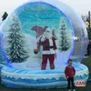 Feest x mas activiteiten 10ft kerstdecoratie opblaasbare sneeuwbol transparante bubbel tent buiten