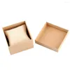 Watch Boxes Paper Storage Display Organizer Case With Pillow Foam Pad Box For Wristwatch Natural Wooden Jewelry