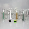 Glas-Aschefänger für Shisha-Wasserpfeifenbongs. 45-Grad-Duschkopf-Perkolator, ein innenliegender 14-mm-Aschefänger mit dickem Gelenk