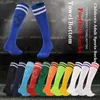 Chaussettes pour homme unisexe genou haute double rayures athlétique football football tube chaussettes pour adultes enfants compétition entraînement serviette bas sport chaussette