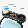 Stroller Parts F19F Baby Dinner Table Tray Accessories Plate Handrest Dish Supplies For Toddler Infant Girls Boys Milk Bottle Cup