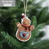 Noel Ağacı Süsleri Sevimli Gingerbread Man Kolye Yaratıcı Reçine Ana Sayfa Dekor Yenilik Festivali Hediyeleri 6 9GH D3