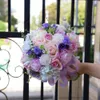 Fleurs de mariage en soie 2023 Jardin Artificiel Bridal Bouquet Decor Home Florins Bridesmaid Roses Hortensea Brides 3 tailles S M L