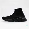 Fashion Baleciaga Speed ​​Trainers Sock Shoes Booties Män Kvinnor Luxur Designer Walking Lace Socks Boot Runners Mens Red Black Stretch Knit Trainer