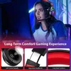 Cuffie ENVEL Cuffie da gioco con microfono per PC PS4/PS5 Xbox One Cuffie over-ear con controllo del volumeRGB LED Light Cool Stereo Low Noise T220916