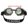 Okulary przeciwsłoneczne gogle festiwale rave okulary vintage len spawanie steampunk retro gotycki cosplay punk goggle okulary 220920