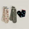 Socks Lawadka 3Pairsset 38Years Cotton Kids Girls Sock Print Children's Socks For Girls Beauty Baby Leg Warmers Spring One Size 220919