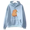 Women's Hoodies Funny Capybara Print Hoodie Women/Men Kawaii Cartoon Tops Sweatshirt For Girls Unisex Fashion Harajuku Graphic Hooded