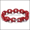 Braceletas Charm Pulseras de encanto 925 Sterling Sier Beads Pulsera 10 Color Rubi￳n dura X Joyer￭a de moda femenina europea Dr Luckxshop DHC2G